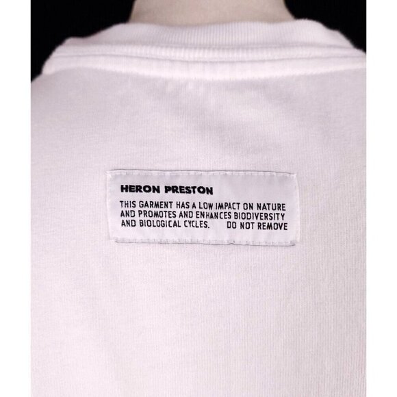 Heron Preston Pocket Style T-Shirt Size XS White Mens - Picture 8 of 16
